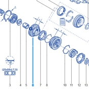 PIGNON FOU 5ème BOITE Twingo 2RS