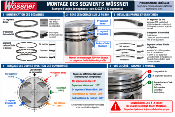 KIT PISTONS FORGES WOSSNER Φ83mm RV12.6 pour Clio 3RS-R3