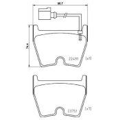 PLAQUETTES DE FREIN BREMBO AVANT