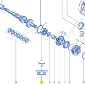 ROULEMENT ARBRE PRIMAIRE Pour boite Twingo 2RS et Clio 2RS
