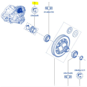 JOINT SPI RENAULT JONCTION CARDAN DROIT DIFFERENTIEL Mégane 3RS