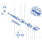 ROULEMENT ARBRE PRIMAIRE Pour Clio 2RS MODELE 1