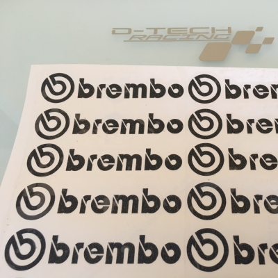 2 STICKERS BREMBO POUR ÉTRIERS