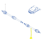 CARDAN AVANT GAUCHE pour Megane 3RS