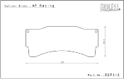 ENDLESS AVANT RCP115-ME20 ép 25mm ETRIER AP RACING 6 pistons (Trackday, Clubsport)