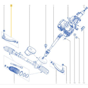 ROTULE DE DIRECTION DROITE ORIGINE pour Mégane 3&4RS