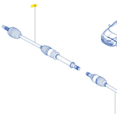 CARDAN AVANT DROIT SNR pour Clio 3RS