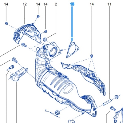 JOINT SORTIE DE TURBO / ENTREE CATA POUR Clio 4RS