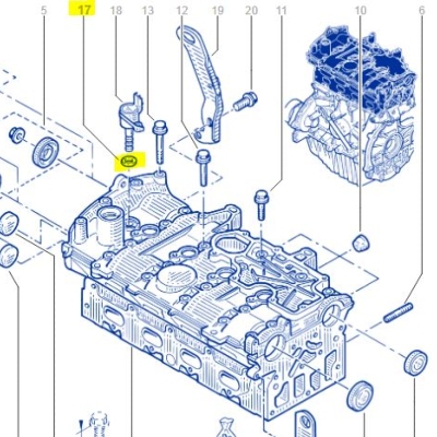 JOINT SPI RENAULT ELECTROVANNE DE DEPHASAGE ARBRE A CAMES