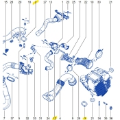 JOINT CONDUIT D'AIR SORTIE TURBO Pour Clio 4RS
