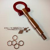 PACK CROCHET / RALLONGE REMORQUAGE ARRIERE ALU ROUGE Yaris GR