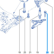 VIS FIXATION SUPPORT DE BOITE INFERIEUR ORIGINE pour Mégane 2 RS