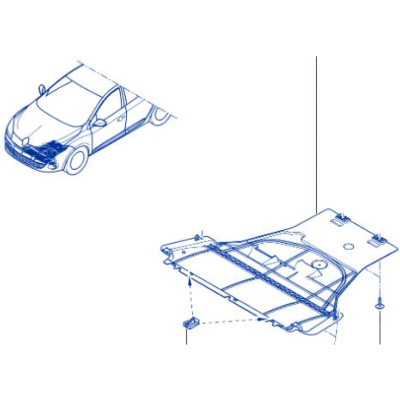 PROTECTION SOUS CAISSE MOTEUR Pour Mégane 3RS 