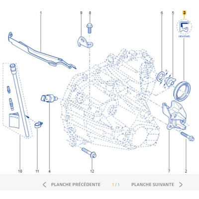 JOINT SPI RENAULT JONCTION CARDAN GAUCHE / BOITE Pour Clio 3RS et ...