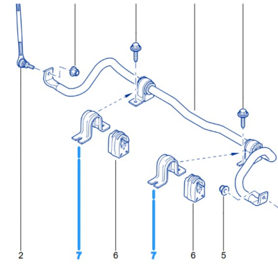 PALIER SILENT BLOC ORIGINE BARRE STABILISATRICE pour Megane 3GT