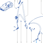 PRETENSIONNEUR BOUCLE AV DR pour Mégane 4RS