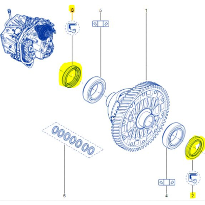 JOINT SPI RENAULT JONCTION CARDAN DR/GH - BOITE Pour Clio 4RS