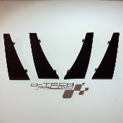 KIT 4 AILERONS DE CANARD POUR PARE-CHOCS ALPINE A110