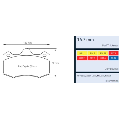 Plaquettes De Frein Avant Pagid RSL29 Pour BMW M2 F87 Competition 2018+
