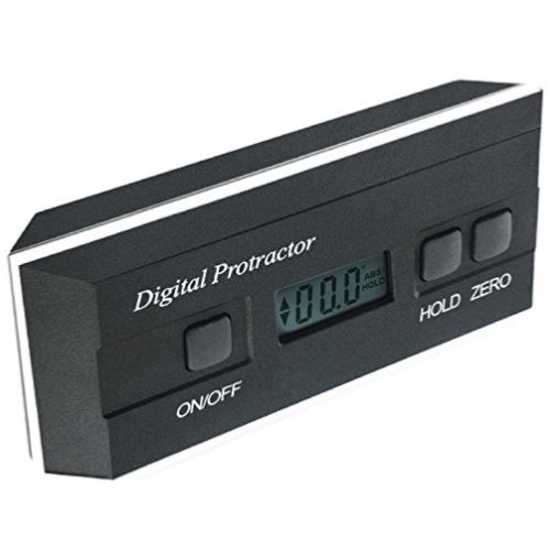 iFCOW Inclinomètre numérique étanche précis 4 x 90 ° avec base magnétique  et rétroéclairage (rouge) : : Bricolage