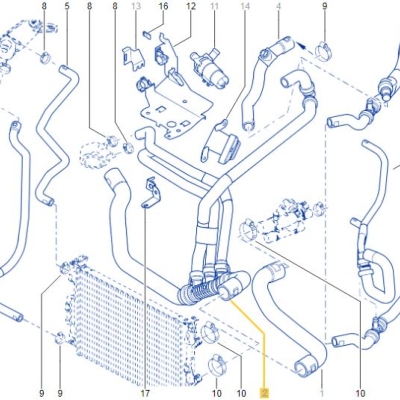 DURITES EAU MOTEUR Pour Megane 2RS