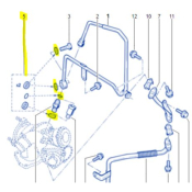 JOINTS TUYAU HUILE CARTER CYLINDRE - TURBO Mégane 3RS