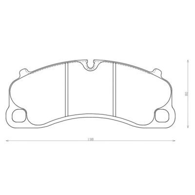 PLAQUETTES AVANT ORIGINE PORSCHE Pour 991 GT2/GT3 - GT4 #970 351 959 01