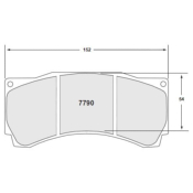 PFC AVANT 7790 COMPOSE 11 pour kit gros freins D2 Racing