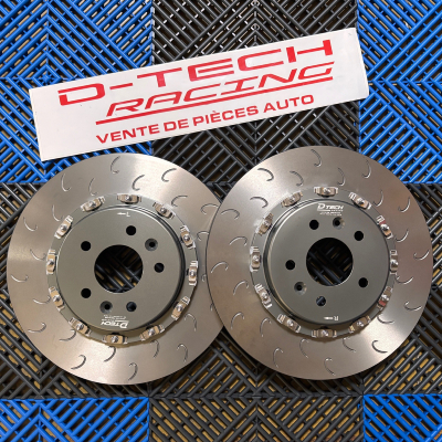 x2 DISQUES AVANT SUR BOL D-TechRacing Ø350x28 pour Mégane 3 RS