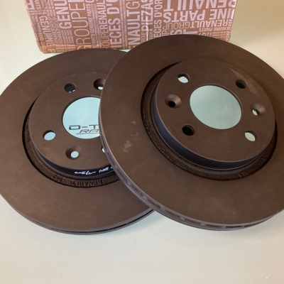 DISQUES AVANTS DR-GH LISSES ORIGINE pour Clio 16S / Williams