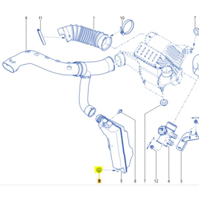 PLOT ANTI-BRUIT POUR RESONATEUR D'AIR Pour Clio 3RS