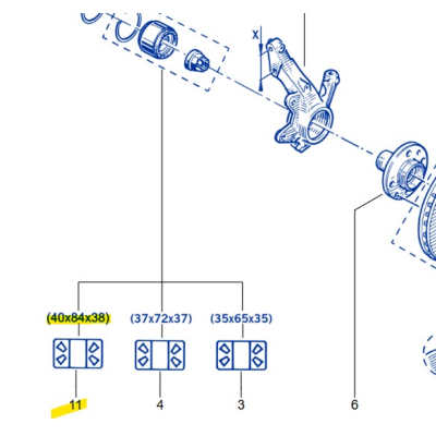 ROULEMENT ROUE AV ORIGINE SNR Pour Clio 16 et 2RS - 40x84x38