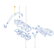 TUYAUTERIE VAPEUR D'HUILE ENTRE DECANTEUR ET COLLECTEUR ADMISSION Pour Megane 3RS VERSION D-TECH