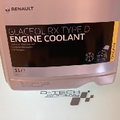 LIQUIDE DE REFROIDISSEMENT 5L GLACEOL RX TYPE E Pour Renault