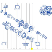 Rondelles Réglage sur Arbre Pignon Marche Arrière boite Mégane 3RS