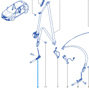 PRETENSIONNEUR BOUCLE AV DR pour Mégane 4RS