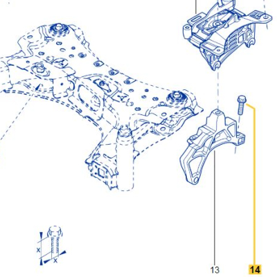 VIS FIXATION SUPPORT INFERIEUR DE BOITE