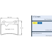 PAGID ARRIERE RS42 #S8069