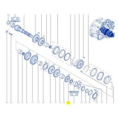 Cale de Réglage Boîte Mégane 2RS