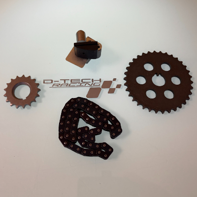 KIT PIGNONS - CHAINE ET TENDEUR DE DISTRIBUTION Pour moteur C1J