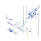 ROTULE DE DIRECTION GAUCHE ORIGINE pour Mégane 2RS