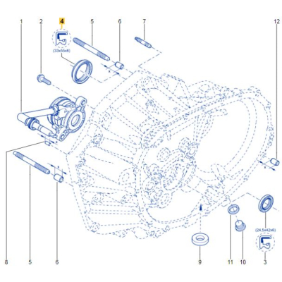 JOINT SPI RENAULT JONCTION CARDAN DROIT / BOITE Pour Clio 3RS