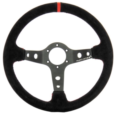 Volant tulipage 90 mm TURN ONE noir/rouge